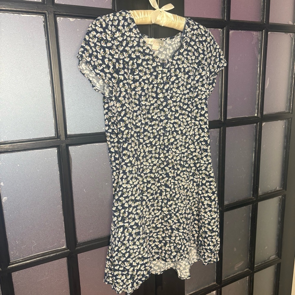 Band of Gypsies Daisy Floral Dress Cottagecore Boho Mini Size L